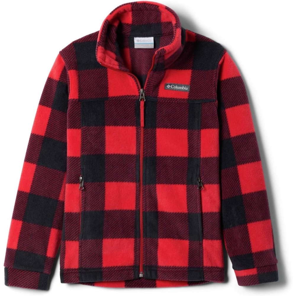 image:imageColumbia Boys Zing Fleece Jacket JacketMountain Red Check B Print