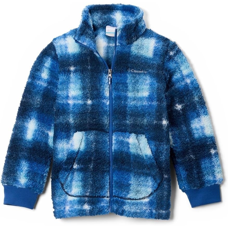 image:imageColumbia Kids Rugged Ridge Ii Printed Sherpa Full Zip little KidBig KidMountain Blue Omblur