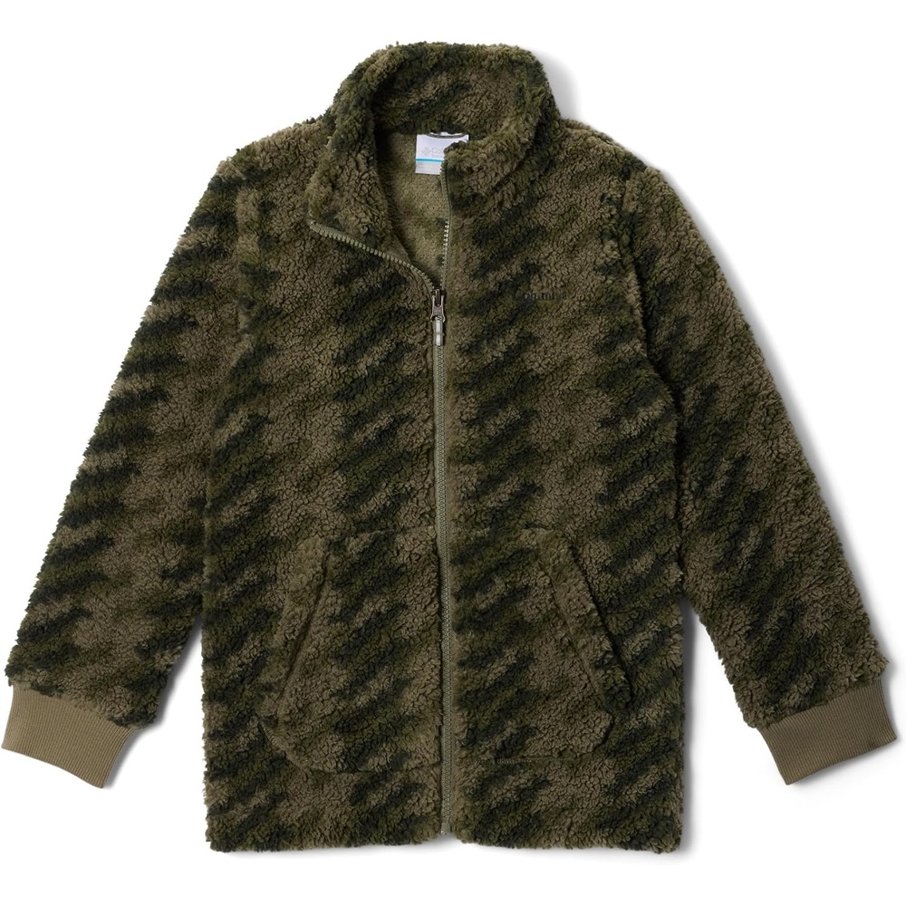 image:imageColumbia Kids Rugged Ridge Ii Printed Sherpa Full Zip little KidBig KidStone Green Twills