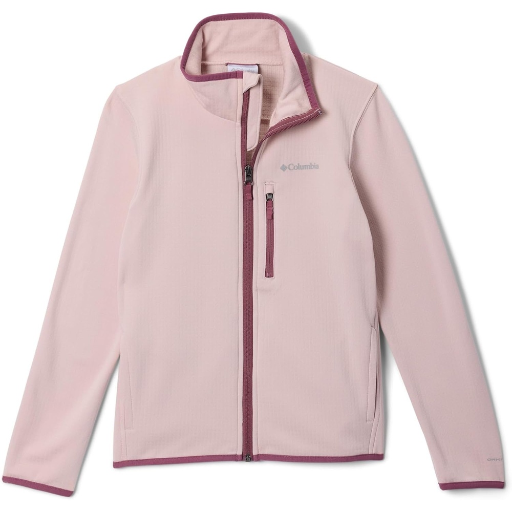 image:imageColumbia Unisex Kids Essential Hike Grid Fleece Full ZipMineral Pink
