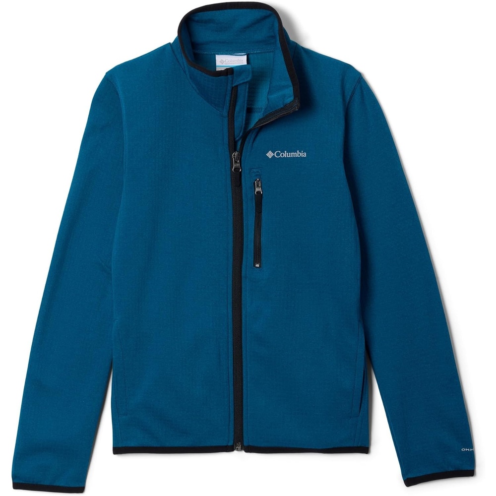 image:imageColumbia Unisex Kids Essential Hike Grid Fleece Full ZipPhoenix Blue