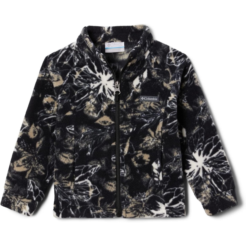 image:imageColumbia Youth Girls Toddler Benton Springs II Printed Fleece JacketBlack Aurelian
