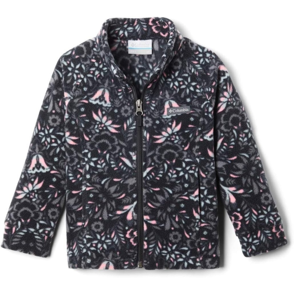 image:imageColumbia Youth Girls Toddler Benton Springs II Printed Fleece JacketBlack Folk Floral Print
