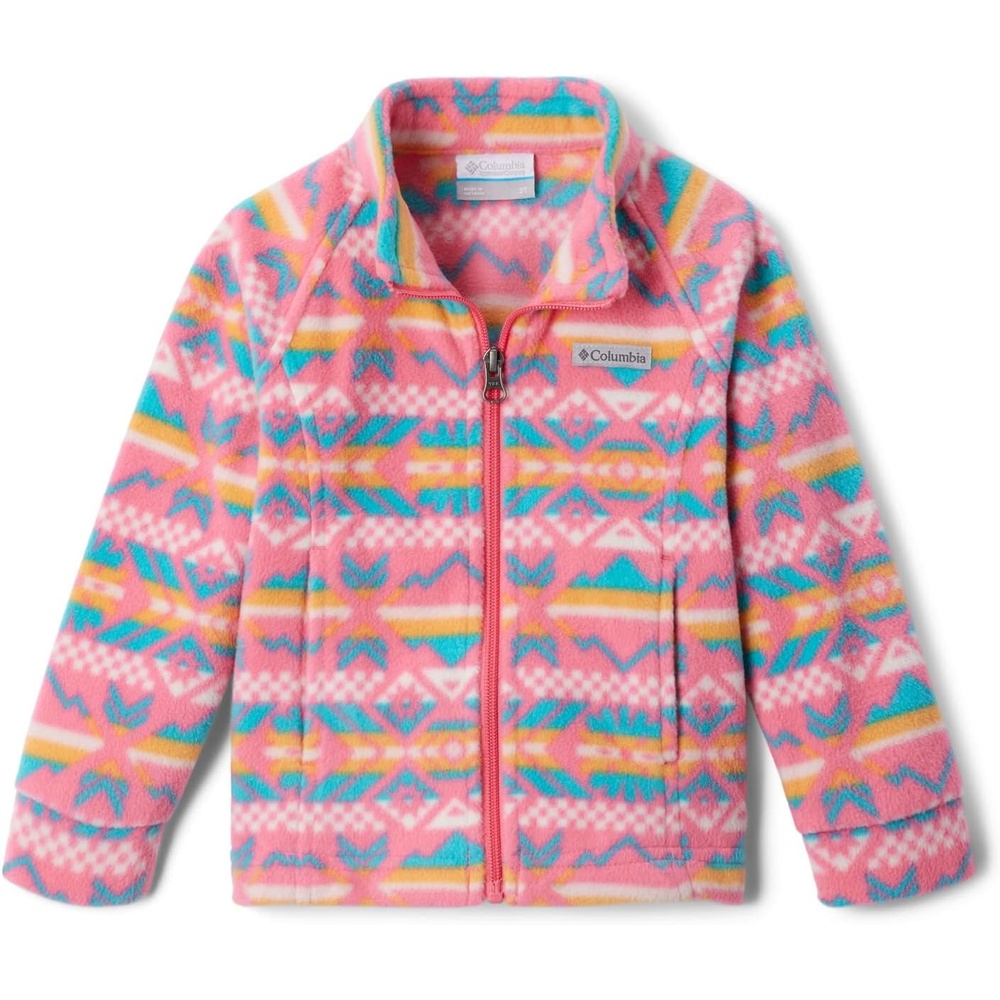 image:imageColumbia Youth Girls Toddler Benton Springs II Printed Fleece JacketCamellia Rose Checkered Peaks