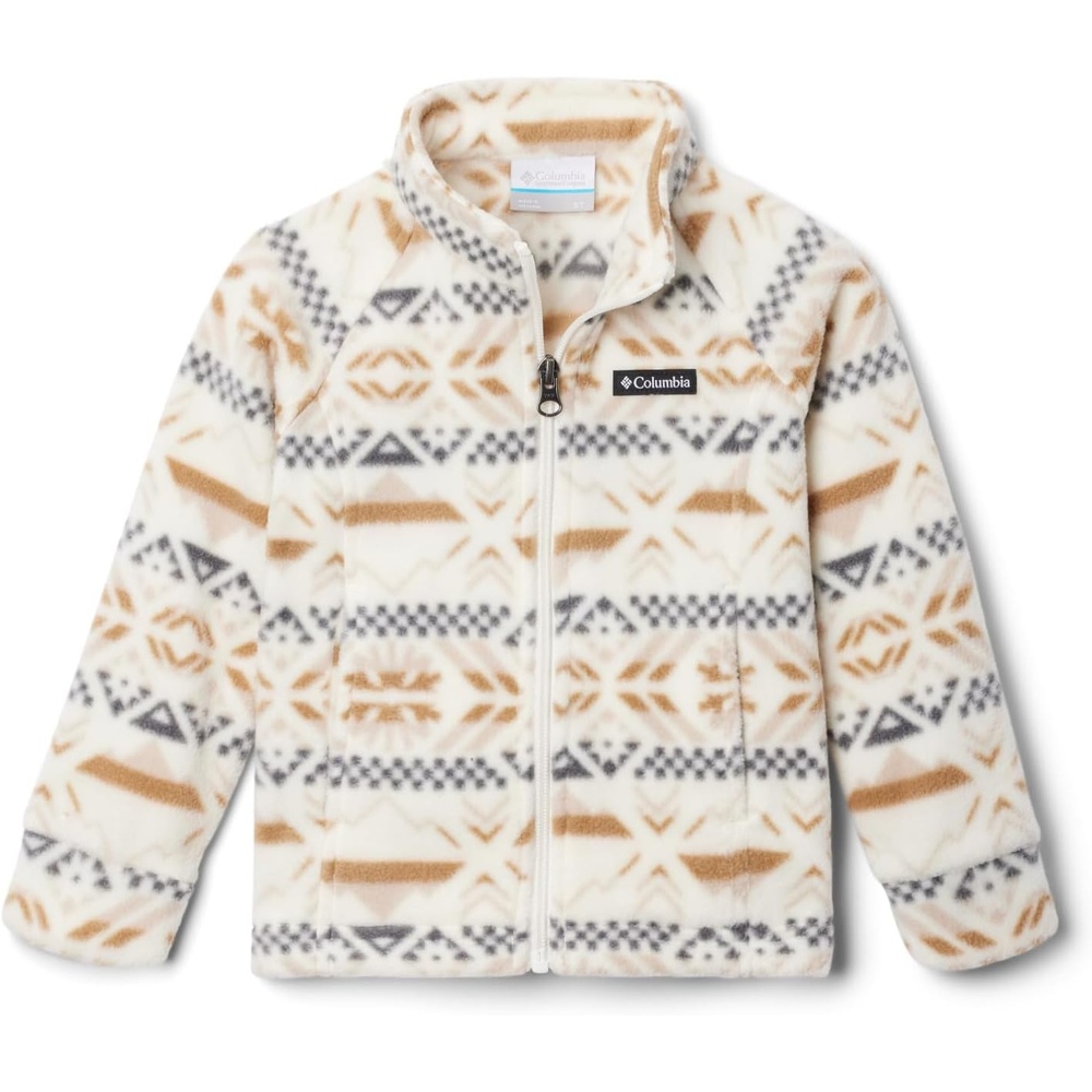 image:imageColumbia Youth Girls Toddler Benton Springs II Printed Fleece JacketChalk Checkered Peaks