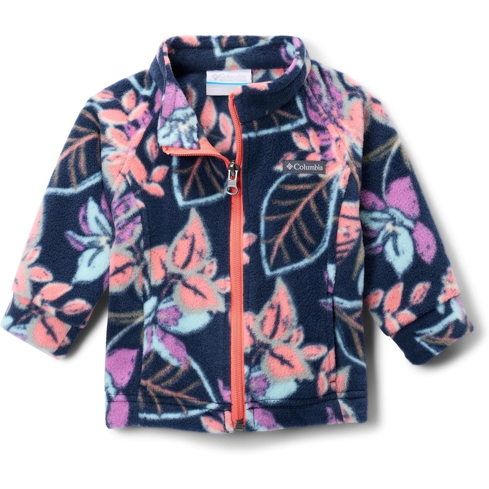 image:imageColumbia Youth Girls Toddler Benton Springs II Printed Fleece JacketHot Coral Pasteled