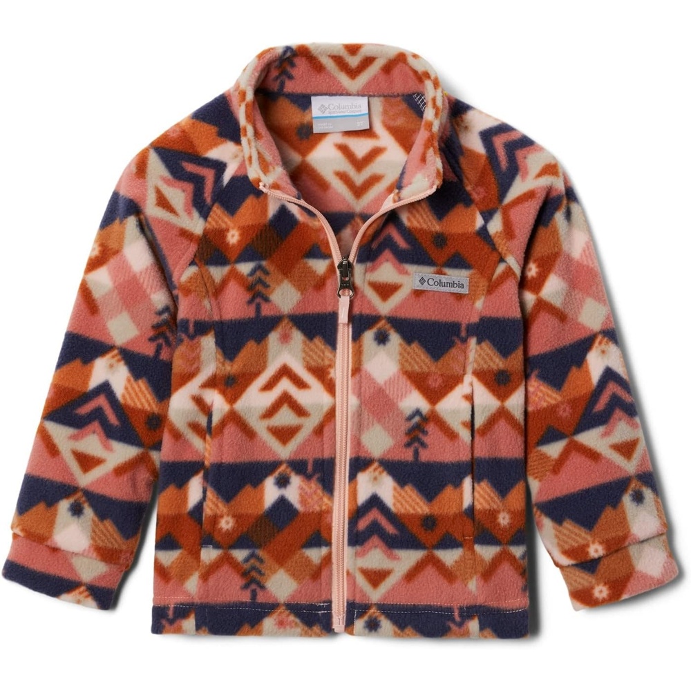 image:imageColumbia Youth Girls Toddler Benton Springs II Printed Fleece JacketPeach Blossom Checkpoint