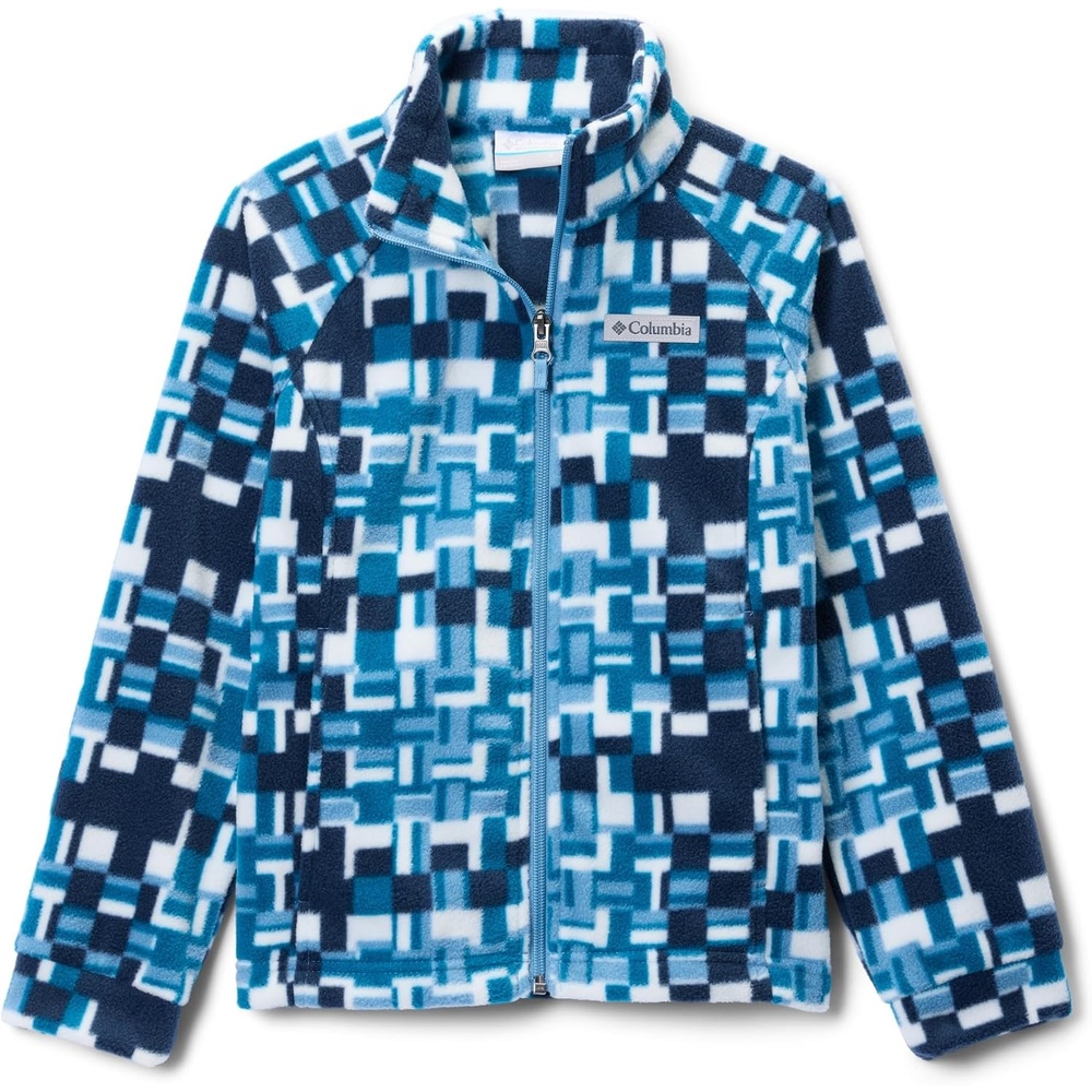 image:imageColumbia Youth Girls Toddler Benton Springs II Printed Fleece JacketPhoenix Blue Unwoven