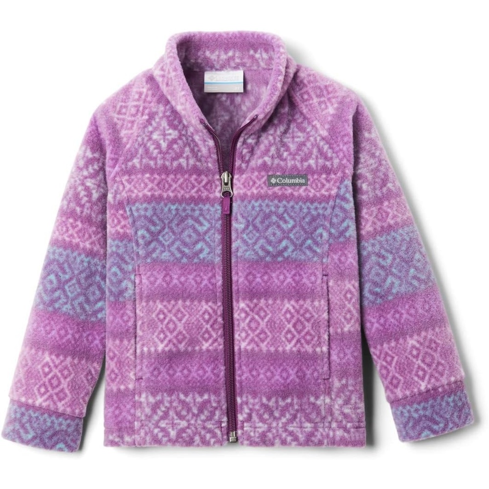 image:imageColumbia Youth Girls Toddler Benton Springs II Printed Fleece JacketPlum Fair Isle Dot Print