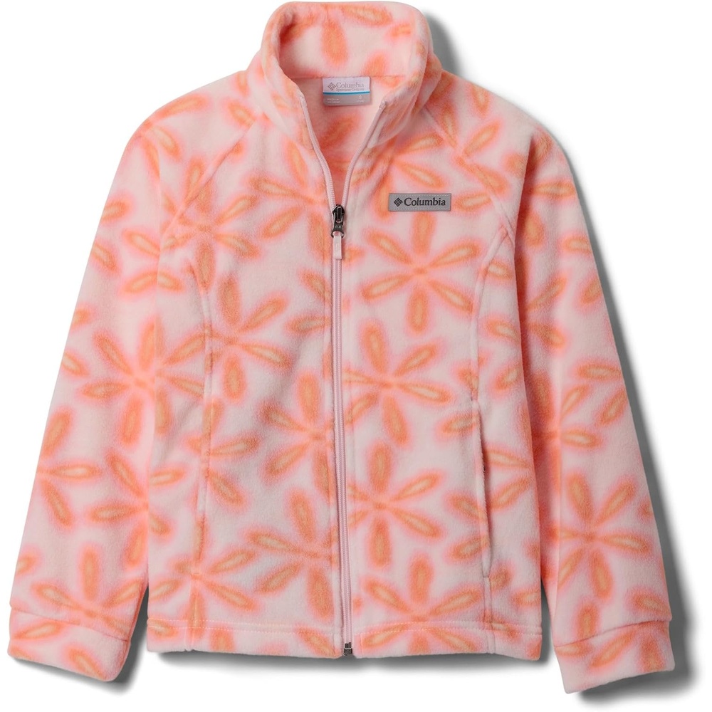 image:imageColumbia Youth Girls Toddler Benton Springs II Printed Fleece JacketPowder Pink Hazy Blooms