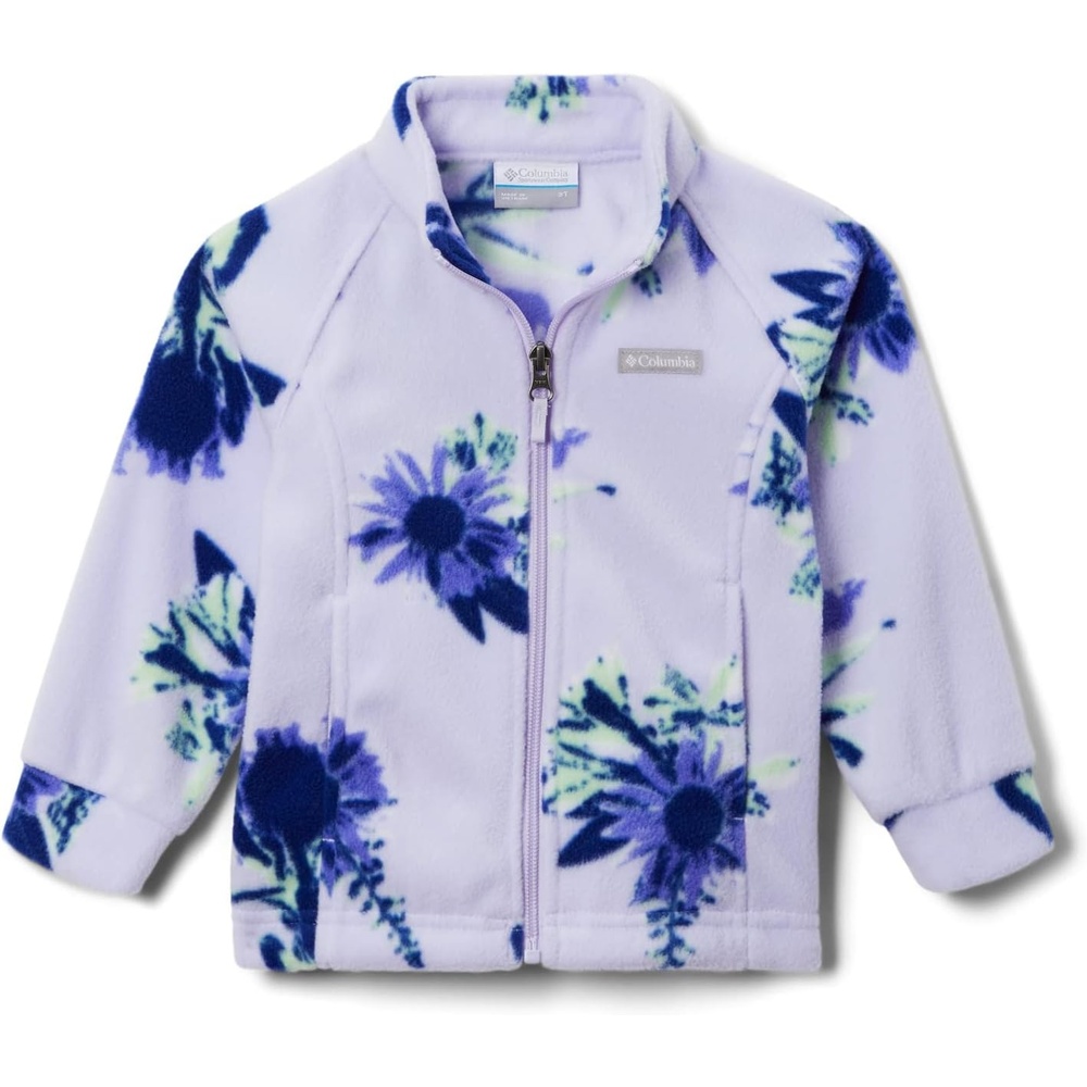image:imageColumbia Youth Girls Toddler Benton Springs II Printed Fleece JacketPurple Tint Staycation