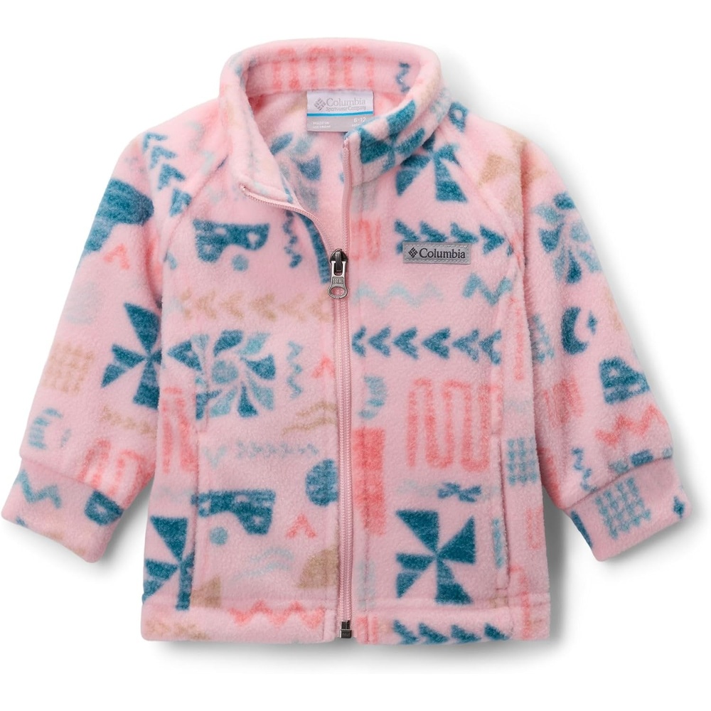 image:imageColumbia Youth Girls Toddler Benton Springs II Printed Fleece JacketSatin Pink Outerbounds