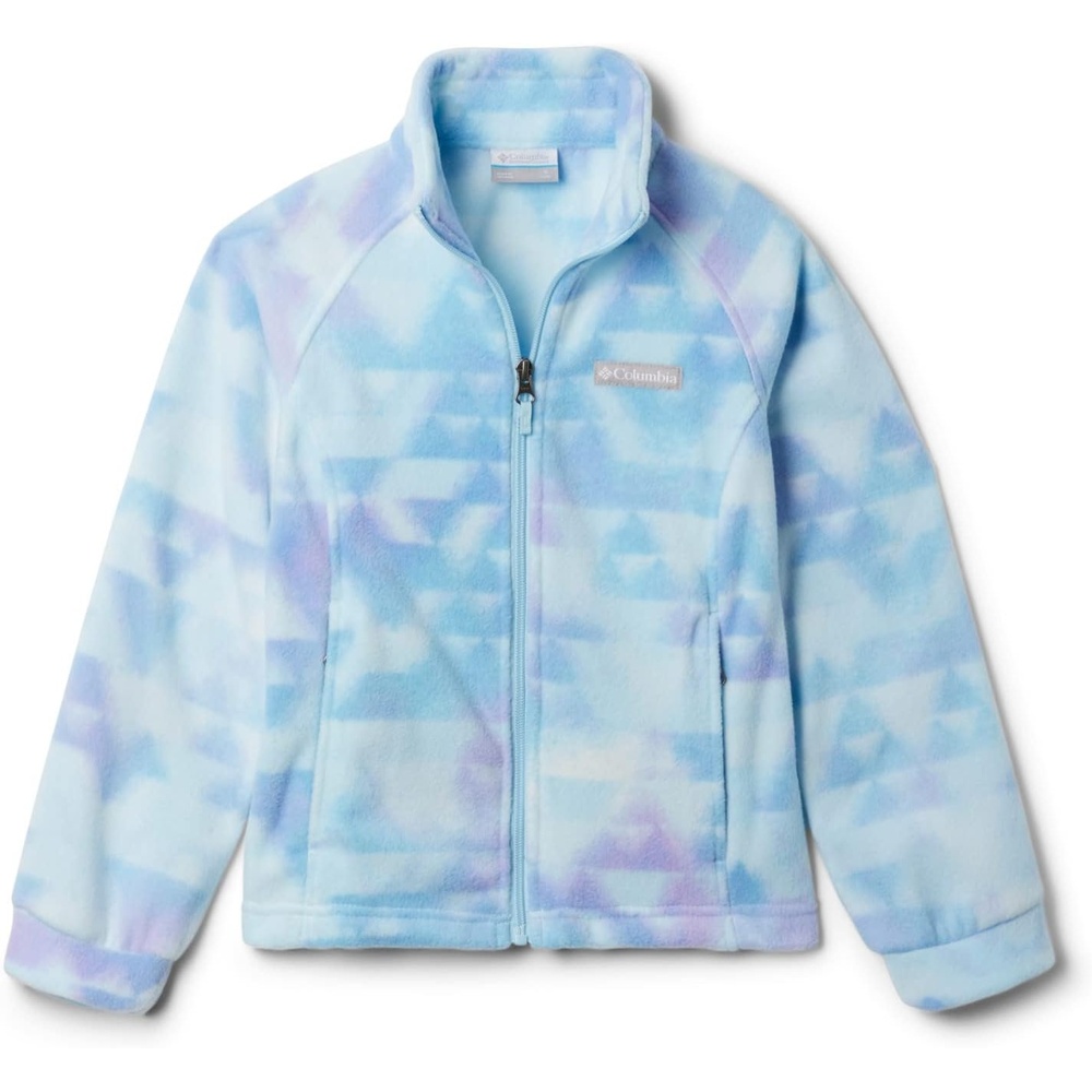 image:imageColumbia Youth Girls Toddler Benton Springs II Printed Fleece JacketSpring Blue Distant Peaks