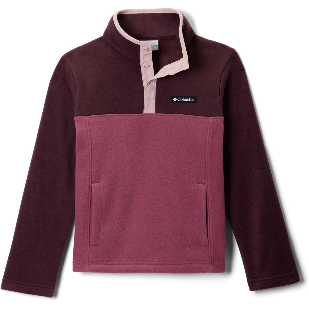 image:imageColumbia Youth Steens Mountain II 14 Snap Fleece PullOverAntique MauveMoonvistaMineral Pink