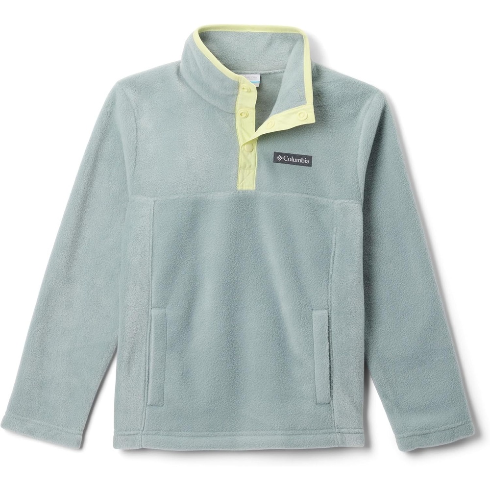 image:imageColumbia Youth Steens Mountain II 14 Snap Fleece PullOverCrushed BlueCitron Haze