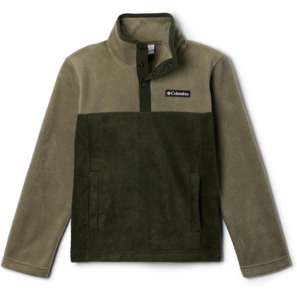 image:imageColumbia Youth Steens Mountain II 14 Snap Fleece PullOverGreenscapeStone Green
