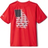 Columbia Boys Collegiate Terminal Tackle Short Sleeve Shirt(Uga – Bright Red)