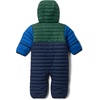 Columbia Kids Powder Lite II Reversible Bunting (Infant)(Collegiate Navy/Rain Forest/Mountain Blue)