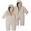 Columbia Kids Powder Lite II Reversible Bunting (Infant)(Dark Stone/Ancient Fossil)