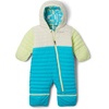 Columbia Kids Powder Lite II Reversible Bunting (Infant)(Geyser/Chalk/Spring Yellow)