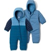 Columbia Kids Powder Lite II Reversible Bunting (Infant)(Phoenix Blue/Rainy Day/Collegiate Navy)