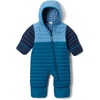 Columbia Kids Powder Lite II Reversible Bunting (Infant)(Phoenix Blue/Rainy Day/Collegiate Navy)