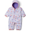Columbia Kids Powder Lite II Reversible Bunting (Infant)(Snowdrift/Paisley Purple/Hot Coral)