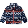 Columbia Kids Rugged Ridge Ii Printed Sherpa Full Zip (little Kid/Big Kid)(Mountain Blue Madras)