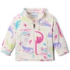 Columbia Youth Girls Toddler Benton Springs II Printed Fleece Jacket(Chalk Skisaurus)