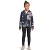 Columbia Youth Girls Toddler Benton Springs II Printed Fleece Jacket(Collegiate Navy Blossoming)