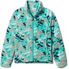 Columbia Youth Girls Toddler Benton Springs II Printed Fleece Jacket(Electric Turquoise Scrap Floral)