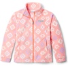 Columbia Youth Girls Toddler Benton Springs II Printed Fleece Jacket(Hot Coral Hinterland)