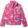 Columbia Youth Girls Toddler Benton Springs II Printed Fleece Jacket(Pink Ice Buffaloroam)