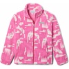 Columbia Youth Girls Toddler Benton Springs II Printed Fleece Jacket(Pink Ice Highland)