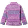 Columbia Youth Girls Toddler Benton Springs II Printed Fleece Jacket(Plum Fair Isle Dot Print)