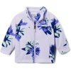 Columbia Youth Girls Toddler Benton Springs II Printed Fleece Jacket(Purple Tint Staycation)