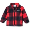 Columbia Youth Girls Toddler Benton Springs II Printed Fleece Jacket(Red Lily Check)