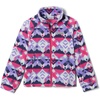 Columbia Youth Girls Toddler Benton Springs II Printed Fleece Jacket(White Checkpoint)