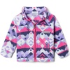 Columbia Youth Girls Toddler Benton Springs II Printed Fleece Jacket(White Checkpoint)