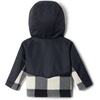 Columbia Youth Infant Steens Mountain II Overlay Fleece Hoodie(Chalk Check/Black)