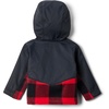Columbia Youth Infant Steens Mountain II Overlay Fleece Hoodie(Mountain Red Check/Black)