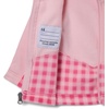Columbia Youth Infant Steens Mountain II Overlay Fleece Hoodie(Nico Gingham/Satin Pink)
