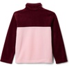 Columbia Youth Steens Mountain II 1/4 Snap Fleece Pull-Over(Satin Pink/Rich Wine)