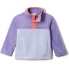 Columbia Youth Steens Mountain II 1/4 Snap Fleece Pull-Over(Snowdrift/Paisley Purple)