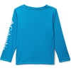 Columbia boys Terminal Tackle Long Sleeve Tee(Blue Echo/Cool Grey Logo)