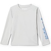 Columbia boys Terminal Tackle Long Sleeve Tee(Cool Grey/Vivid Blue)