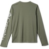 Columbia boys Terminal Tackle Long Sleeve Tee(Cypress/Cool Grey Logo)