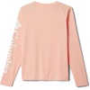 Columbia boys Terminal Tackle Long Sleeve Tee(Light Coral/White Logo)