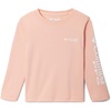 Columbia boys Terminal Tackle Long Sleeve Tee(Light Coral/White Logo)