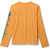 Columbia boys Terminal Tackle Long Sleeve Tee(Summer Orange/Blue Echo Logo)